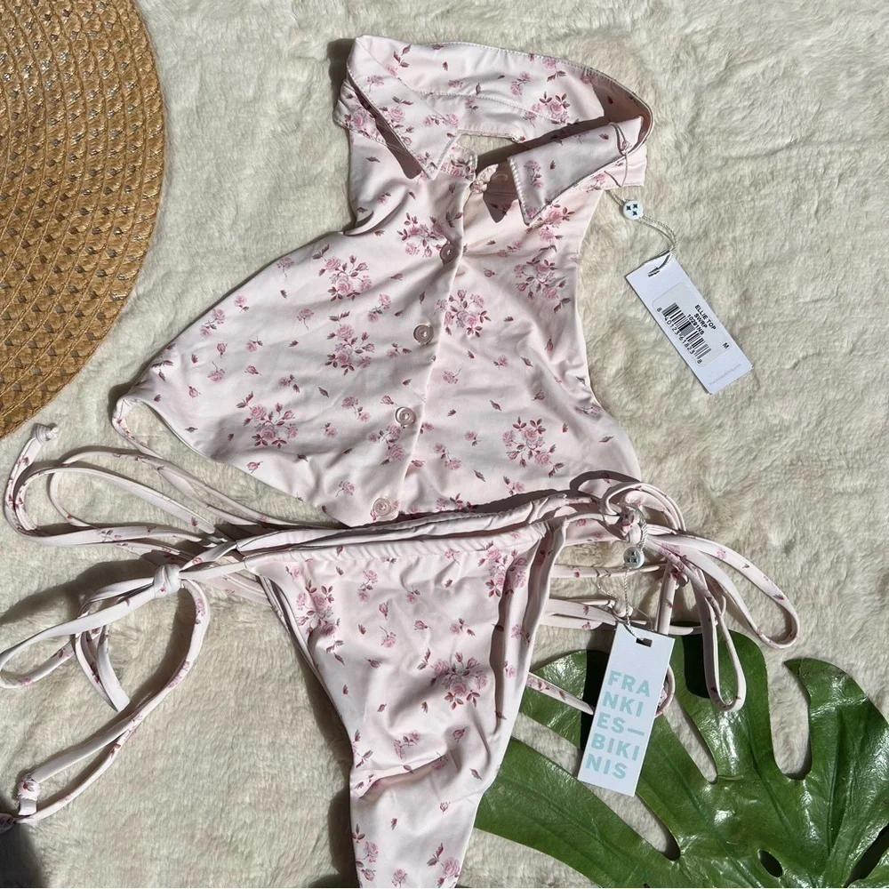 Frankie's Bikini's Ellie High Neck Top and Tia Bottom M/L
